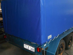 Truck trailer canopy.
