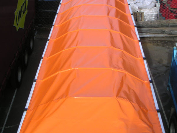 Truck roll tarps.