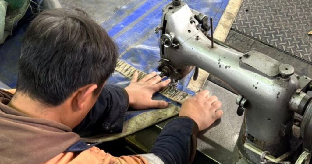 Tarp Repair - Stitching