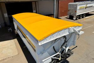 Brand new yellow roll tarp
